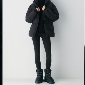 Aritzia Super Puff2o- waterproof Black Puffer Jacket